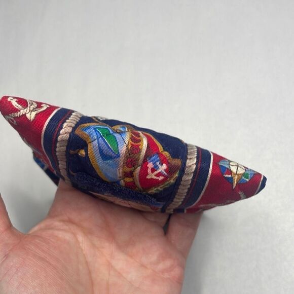 RARE 90s Vera Bradley Spring 1994 Regatta Print Quilted Coin Purse - Picture 4 of 8